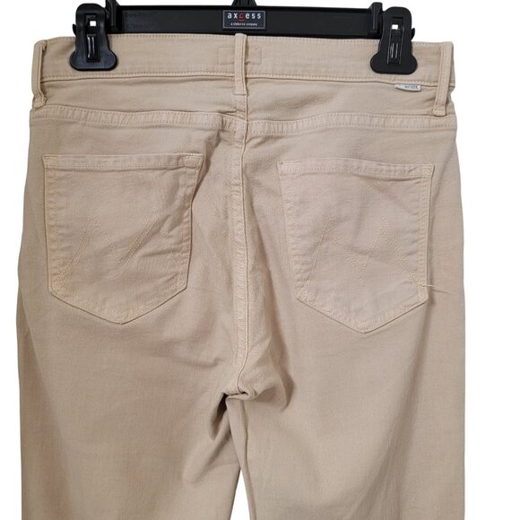 Mother Size 28 Marzipan Color Chalk It Up Weekender Flared Stretch Jeans - Picture 5 of 16